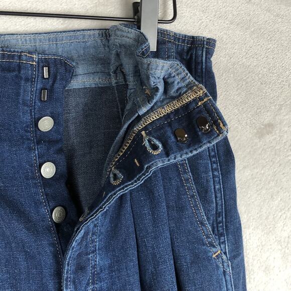 POLO RALPH LAUREN Paper Bag Jeans Women's 26 High Waist‎ Pleated Relaxed Baggy - Picture 6 of 11